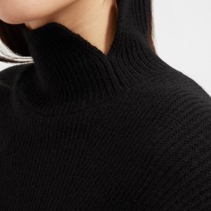 Everlane Premium Cashmere Rib Crop Mockneck